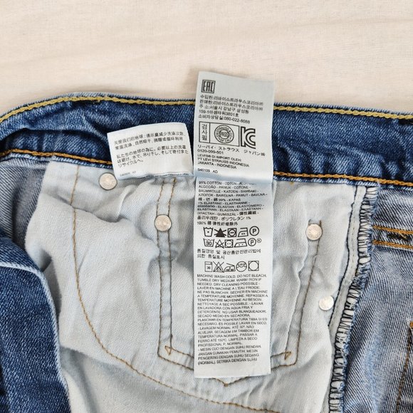 LEVI'S 513 VINTAGE Unisex Western Slim Straight Stretch Jeans W38 L30 Exc. Cond. - Picture 12 of 16